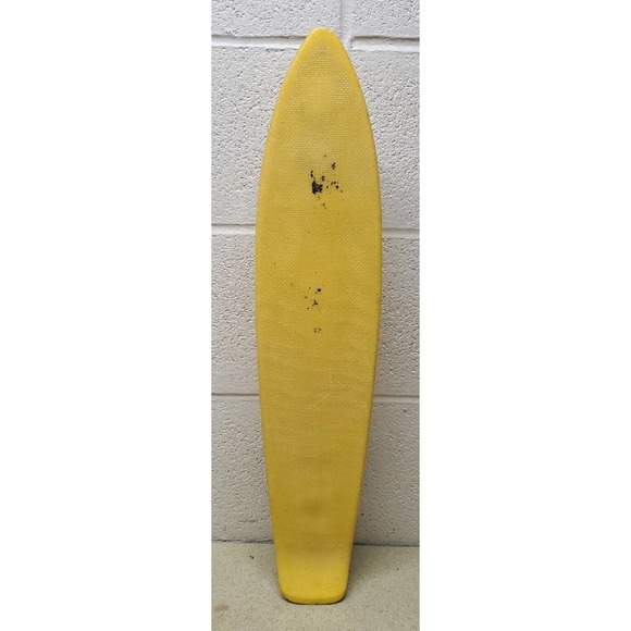 Vintage 1970s Yellow Penny Board Skateboard w/ Supergrip Wheels - Picture 6 of 7